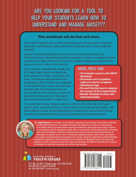 30-Minute Groups: Anxiety Management: Calming the Mind, Challenging Thoughts, and Building Confidence