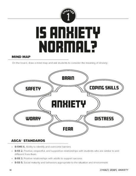 30-Minute Groups: Anxiety Management: Calming the Mind, Challenging Thoughts, and Building Confidence