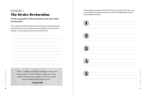 The Think and Grow Rich Roadmap: Practical Steps and Transformational Exercises for a Personal Blueprint to Wealth