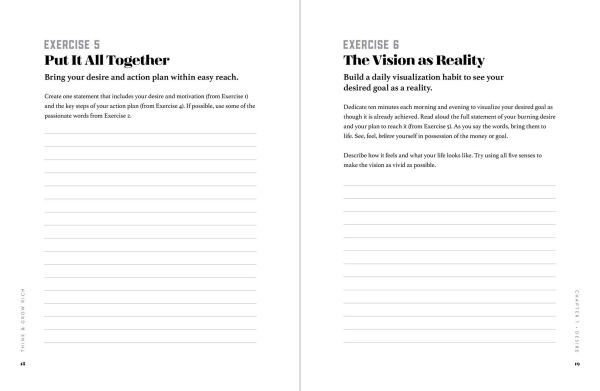 The Think and Grow Rich Roadmap: Practical Steps and Transformational Exercises for a Personal Blueprint to Wealth