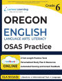 Oregon's Statewide Assessment System Test Prep: Grade 6 English Language Arts Literacy (ELA) Practice Workbook and Full-length Online Assessments: OSAS Study Guide