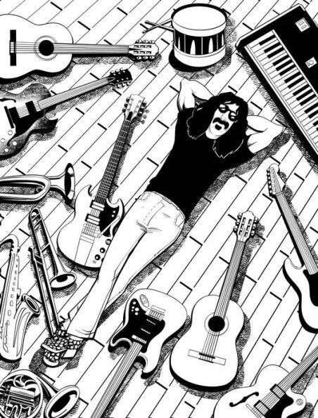 Frank Zappa Coloring Book: by Fantoons