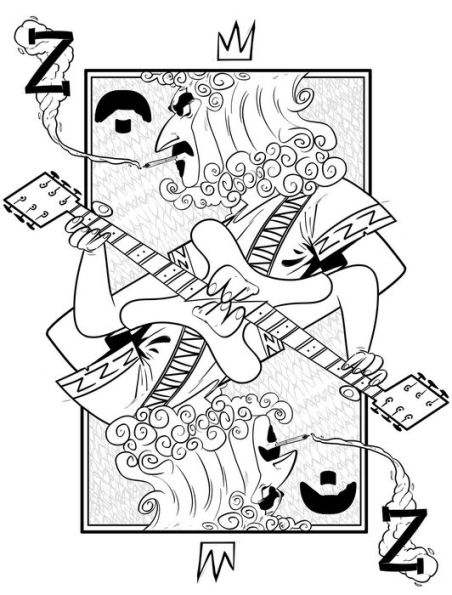Frank Zappa Coloring Book: by Fantoons