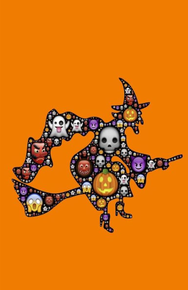 Witch Emoji Notebook: Halloween Emoji, Drawing Journal or Daily Diary, for Adults, Teens or Kids, Blank Pages, Softcover