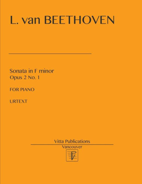 Sonata in F minor, op. 2 no. 1: Urtext