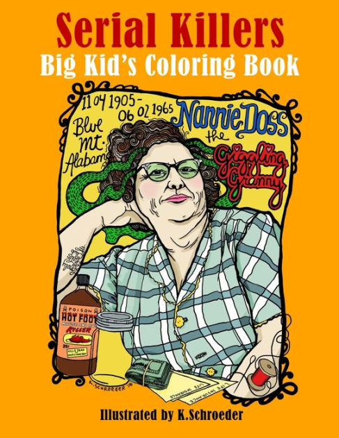 Serial Killers: Adult Coloring Book - Unleash Your Inner Detective