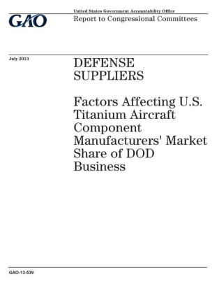 Defense Suppliers Factors Affecting U S Titanium Aircraft