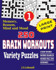 Title: 250 Brain Workouts Variety Puzzles, Author: Lubandi
