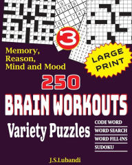 Title: 250 Brain Workouts Variety Puzzles, Author: Jaja Media