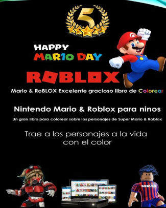 Mario Roblox Excelente Gracioso Libro De Colorear Libro De Color Super Nintendo Mario Roblox - libro roblox