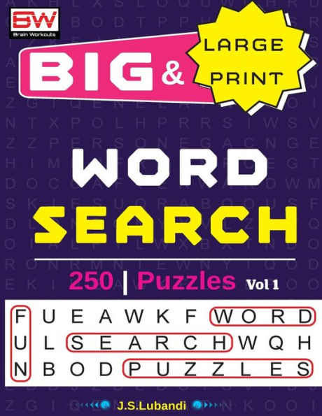 BIG & Large Print WORD SEARCH Puzzles
