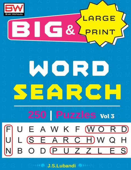 BIG & Large Print WORD SEARCH Puzzles