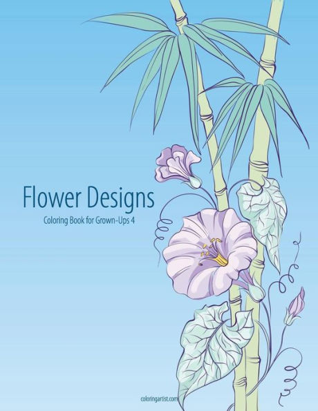 Flower Designs Coloring Book for Grown-Ups 4