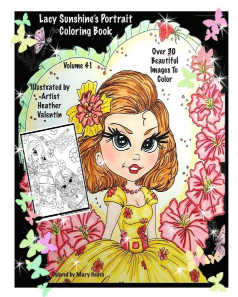 Lacy Sunshine's Portrait Coloring Book