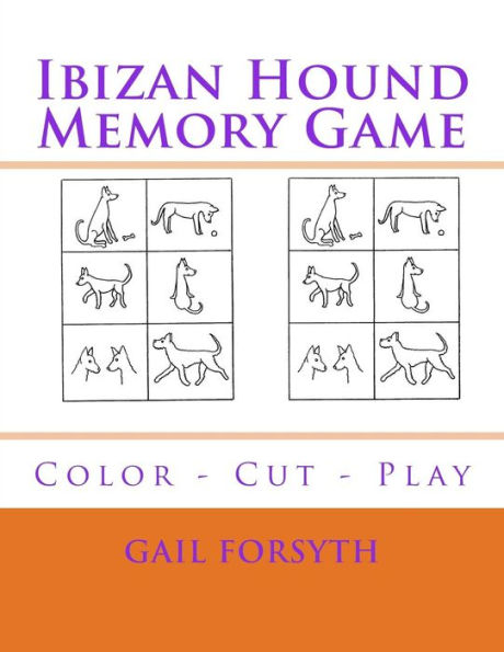 Ibizan Hound Memory Game: Color - Cut - Play