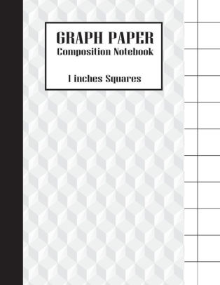 graph paper composition notebook 1 inches squares large print 8 5 grid paper 8 5 x 11