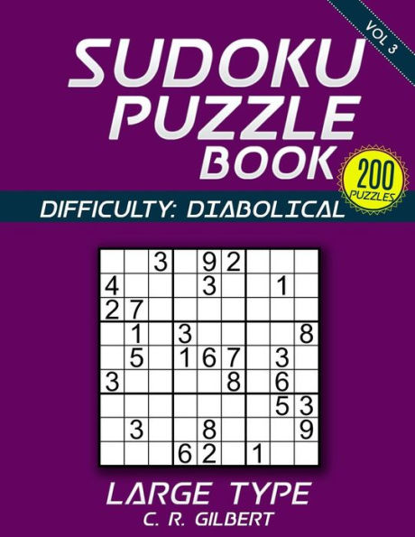SUDOKU Puzzle Book - DIABOLICAL (Volume 3)
