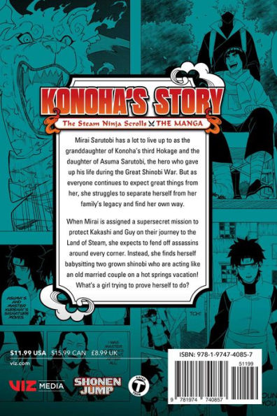 Naruto: Konoha's Story-The Steam Ninja Scrolls: The Manga, Vol. 1
