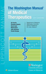 Title: The Washington Manual of Medical Therapeutics, Author: Siri Ancha