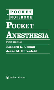 Title: Pocket Anesthesia, Author: RICHARD URMAN MD
