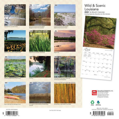 2022 Louisiana Wild & Scenic Wall Calendar by BROWNTROUT | Barnes & Noble®