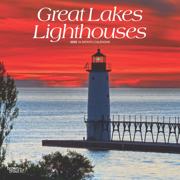 2025 Lighthouses, Great Lakes Square Wrap