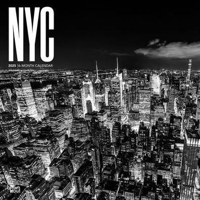 2025 New York City Black & White Square Wrap