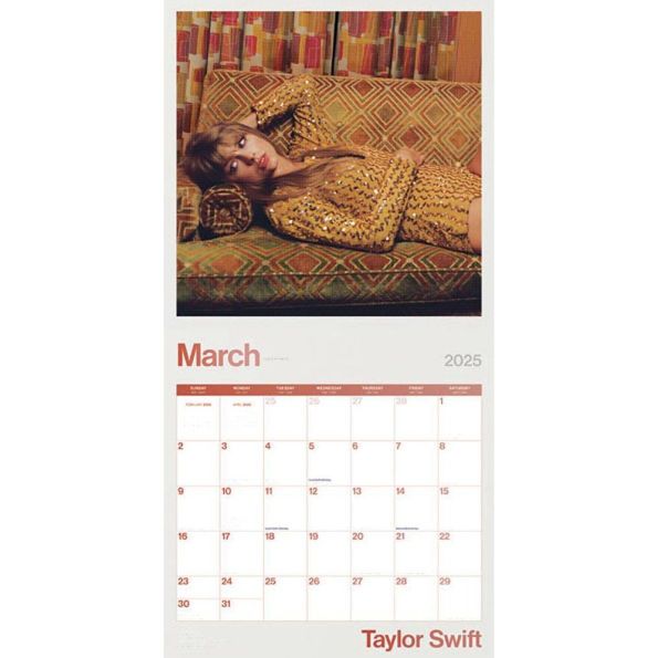 2025 Taylor Swift Wall Calendar