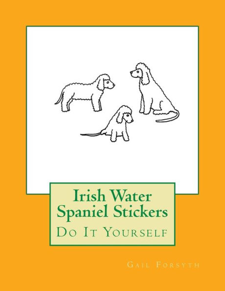 Irish Water Spaniel Stickers: Do It Yourself
