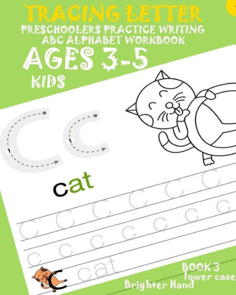 *TRACING LETTER: Preschoolers Practice Writing*ABC*Alphabet Workbook,KIDS AGES3+