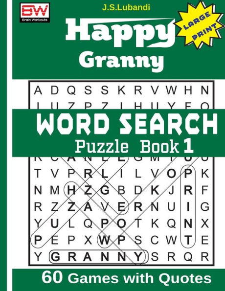 Happy Granny (WORD SEARCH) Puzzle Book 1