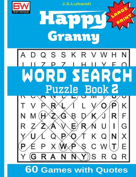 Happy Granny (WORD SEARCH) Puzzle Book 2