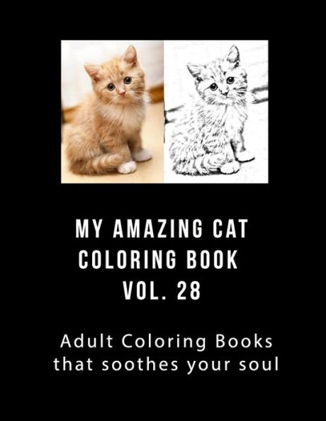 My Amazing Cat Coloring Book Vol 28: Adult Coloring Book that Will soothe Your Soul