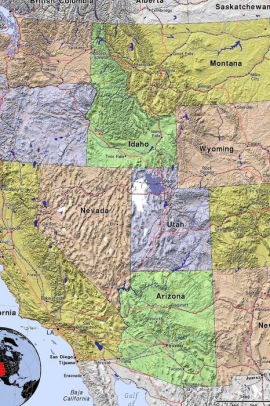 Map Of Western United States Of America Western United States of America USA Map Journal: Take Notes 