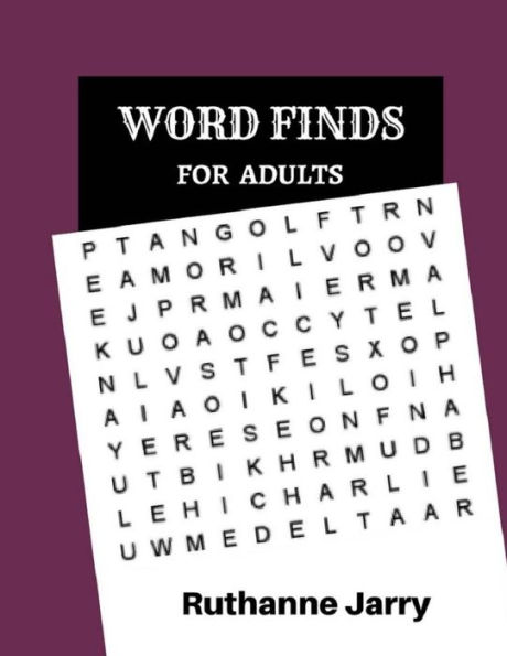 Word Finds For Adults: 50 Puzzle Books For Adults Large Print Fun Games