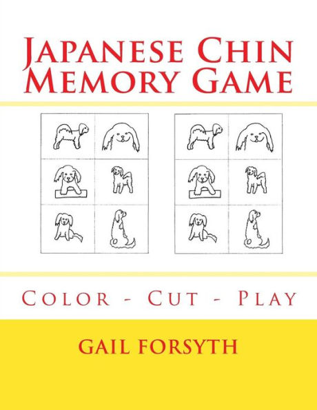 Japanese Chin Memory Game: Color - Cut - Play
