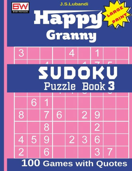 Happy Granny SUDOKU Puzzle Book 3