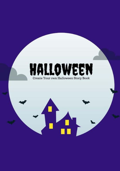 Halloween: Create Your Own Halloween Story Book, 100 Pages, Midnight Purple
