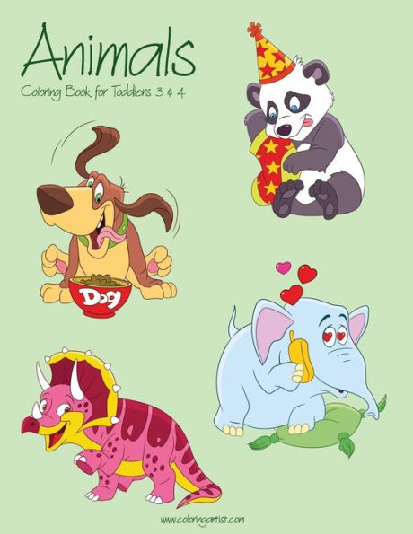 Animals Coloring Book for Toddlers 3 & 4