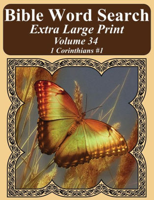 Bible Word Search Extra Large Print Volume 34 1 Corinthians 1paperback - 