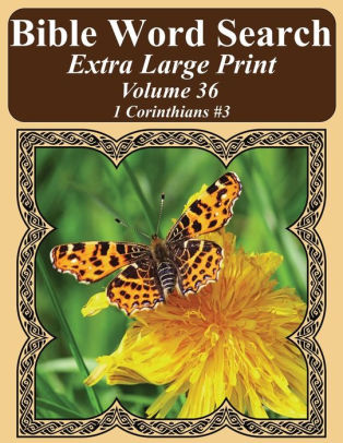 Bible Word Search Extra Large Print Volume 36 1 Corinthians 3paperback - 