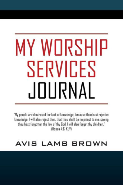 My Worship Services Journal