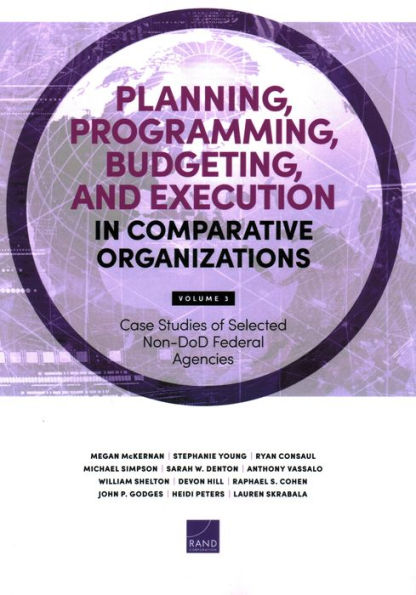 Planning, Programming, Budgeting, and Execution in Comparative Organizations: Case Studies of Selected Non-DoD Federal Agencies