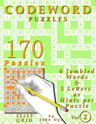 Codeword Puzzles 170 Puzzles Volume 2 By John Oga Paperback