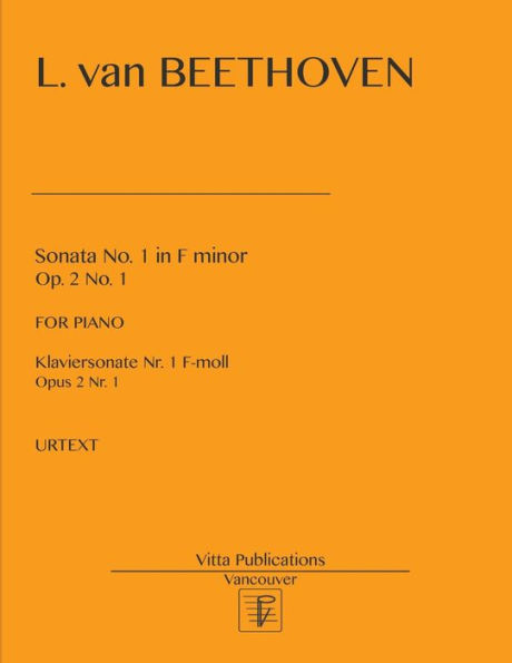 Sonata No. 1 in F minor, op. 2 no. 1: Klaviersonate Nr. 1 F-minor, opus 2 nr. 1