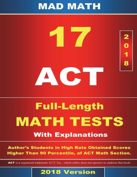 2018 ACT Math Tests 1-17