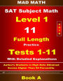 2018 SAT Subject Level 1 Book A Tests 1-11