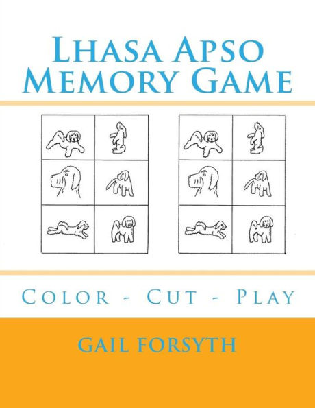 Lhasa Apso Memory Game: Color - Cut - Play