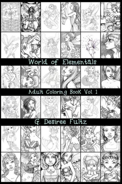 World of Elementals: Adult Coloring Book Vol 1