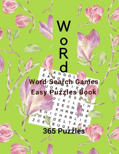 Word Word Search Games Easy Puzzles Book 365 Puzzles: Word Find Puzzle Books